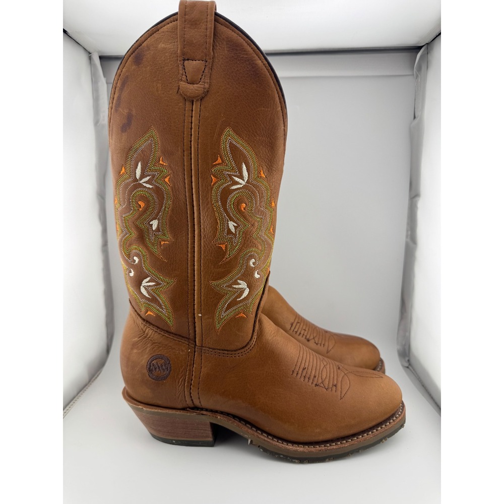 Double H DH5274 Mens Tan Leather Western Cowboy Boots Made in‎ USA Size 7 M